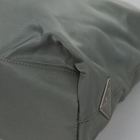 Prada Tessuto Grey Synthetic Shoulder Bag (Pre-Owned) - Picture 13 of 16